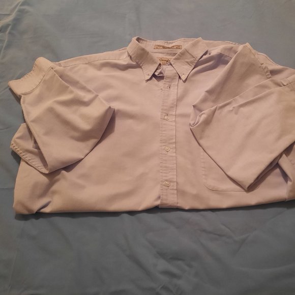 Comfort Zone by George Foreman Long-sleeved Blue Shirt - size 18 - Picture 9 of 9